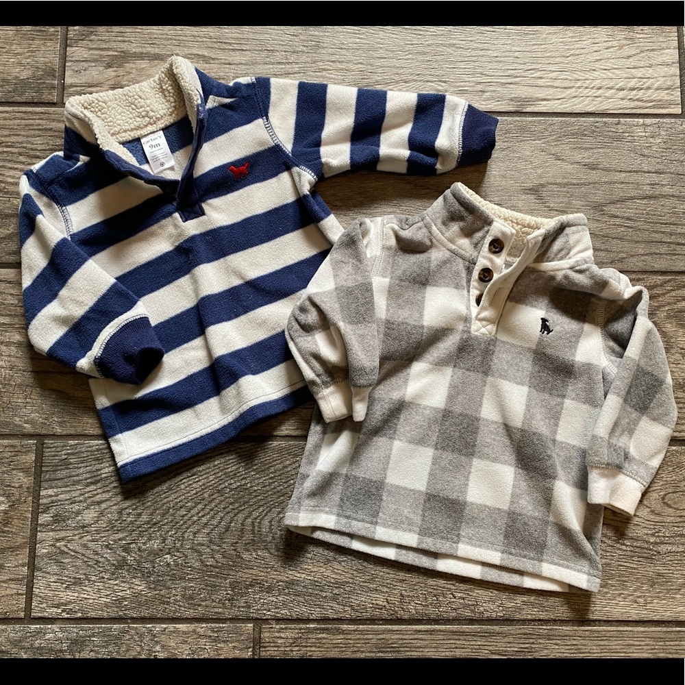 2 Fleece half zip pullovers [bonus: fleece vest]